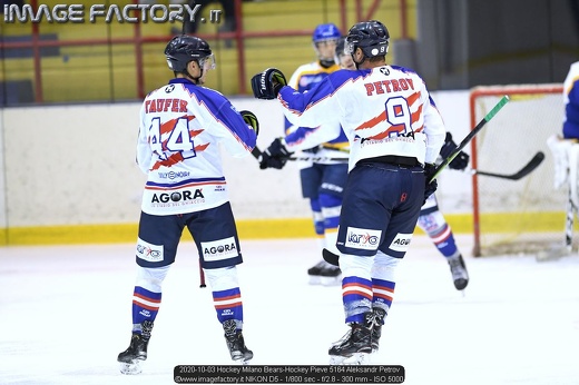 2020-10-03 Hockey Milano Bears-Hockey Pieve 5164 Aleksandr Petrov